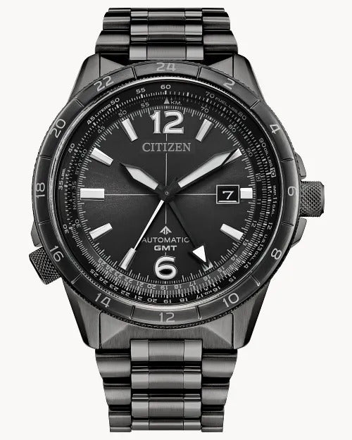 Citizen Promaster Air Gmt 44.5mm Automatic Stainless Steel Watch 