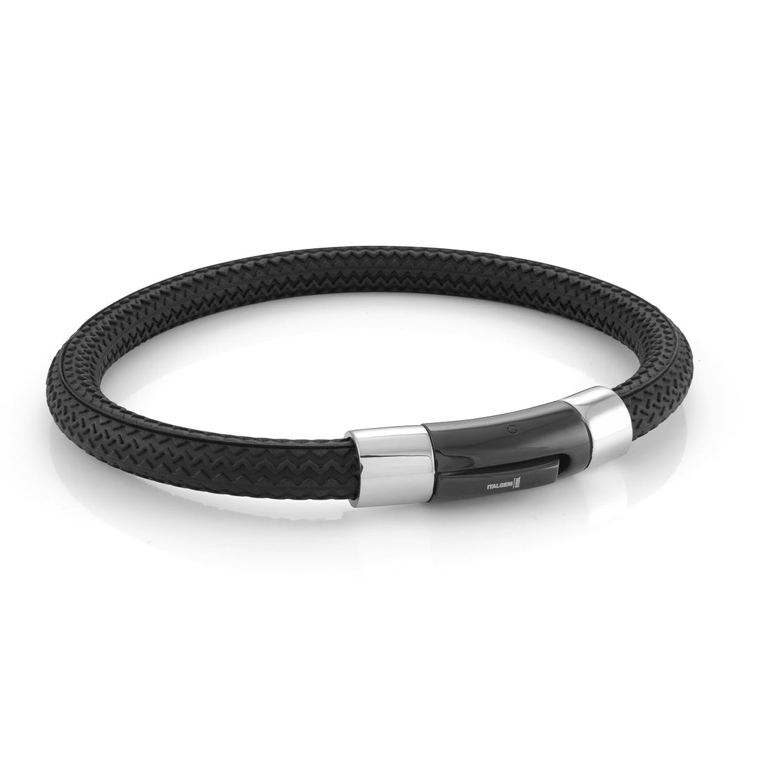 Italgem Steel Silicone Bracelet 9mm