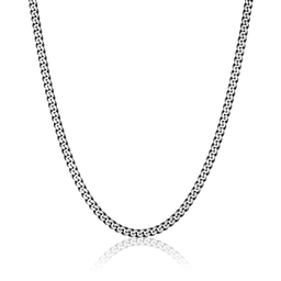 Italgem Black Stainless Steel 24" 5.5MM Cuban Link Chain.