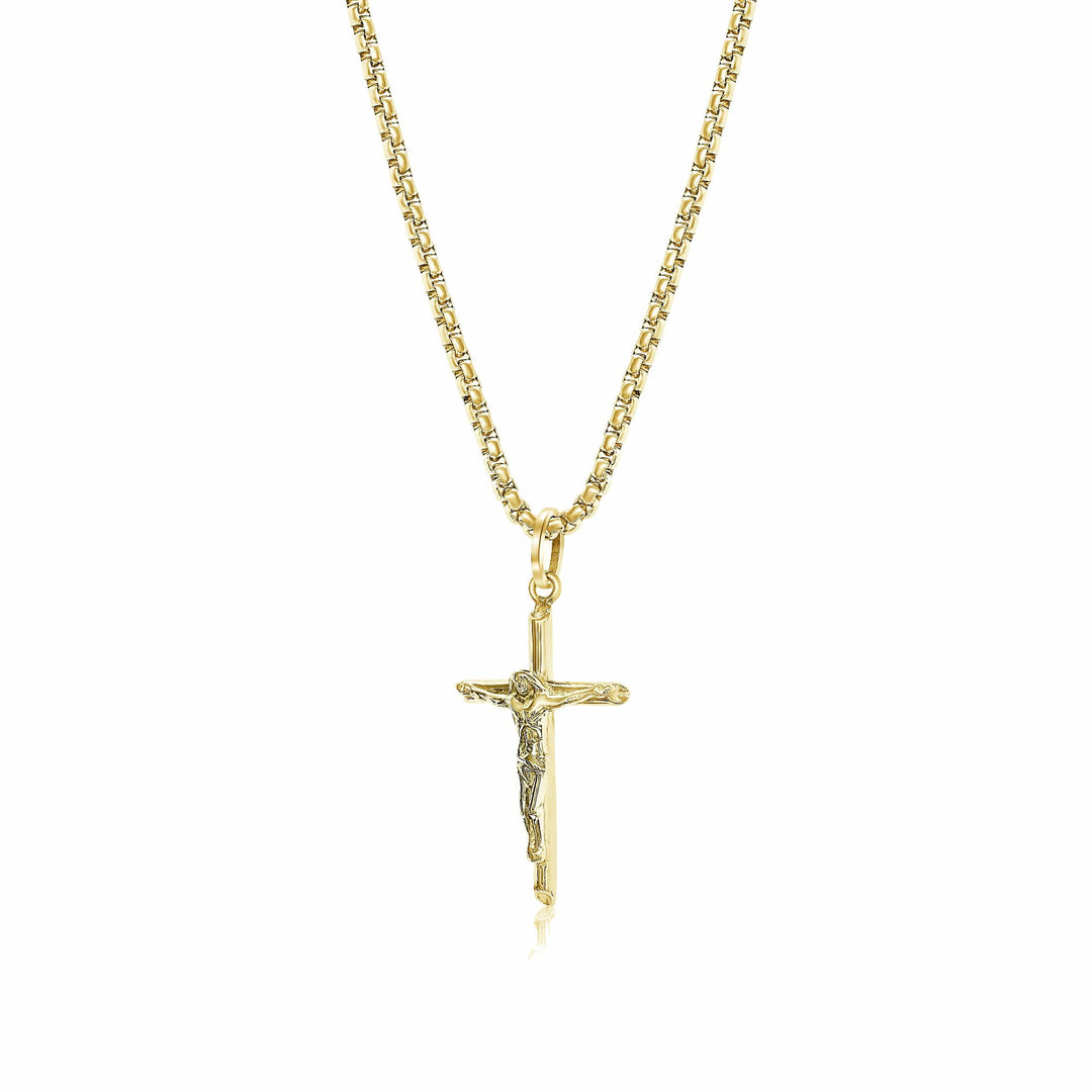 Italgem Steel Simple Crucifix Cross Pendant