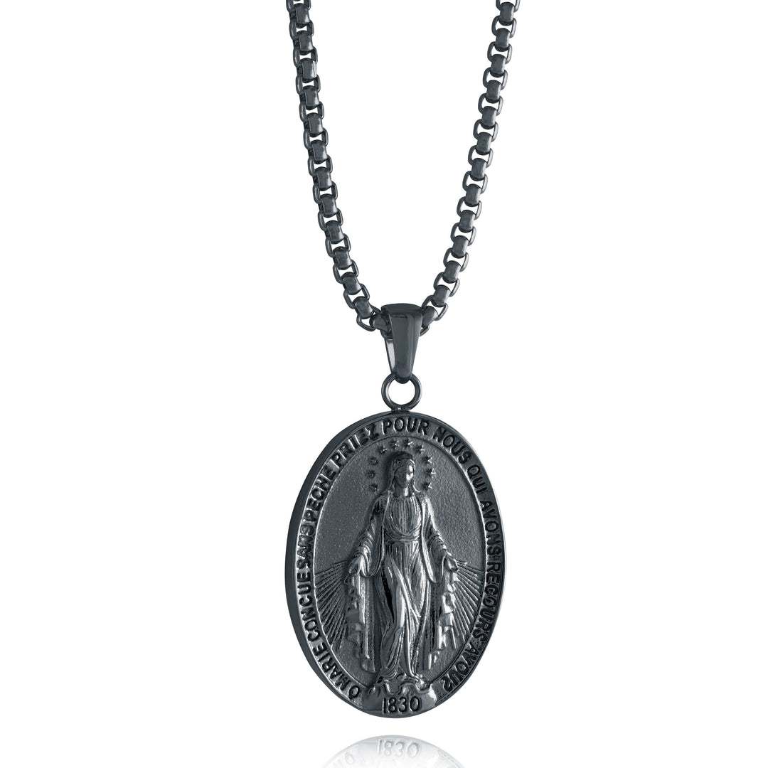 Italgem Steel Miraculosa Reversible Pendant Necklace