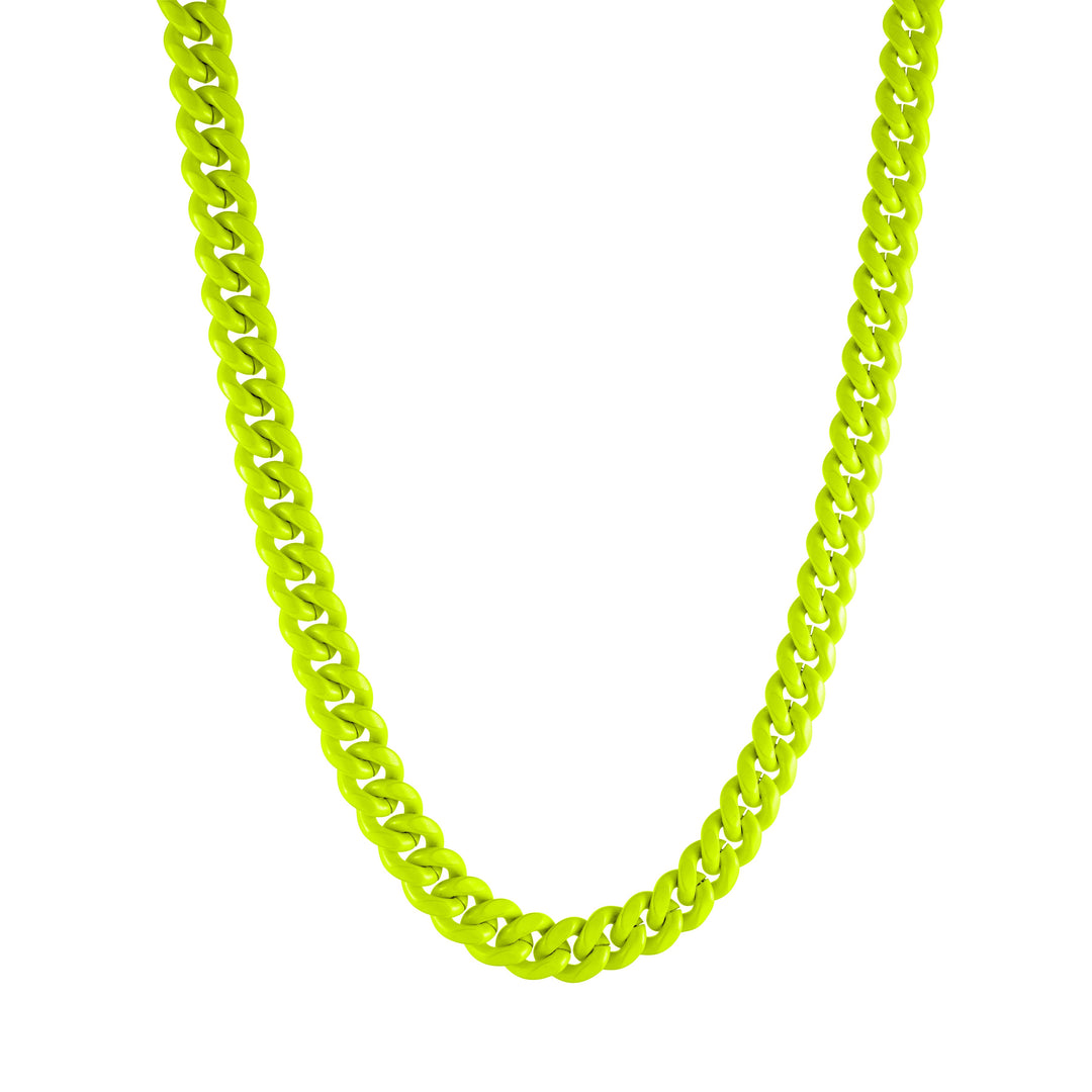Italgem Steel Neon Candy Cuban Chain 8mm