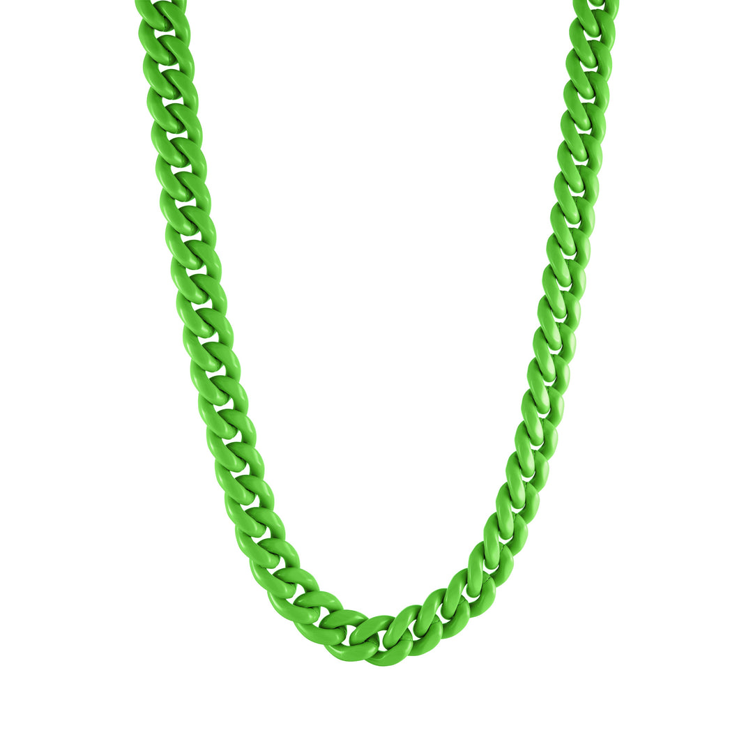 Italgem Steel Neon Candy Cuban Chain 8mm