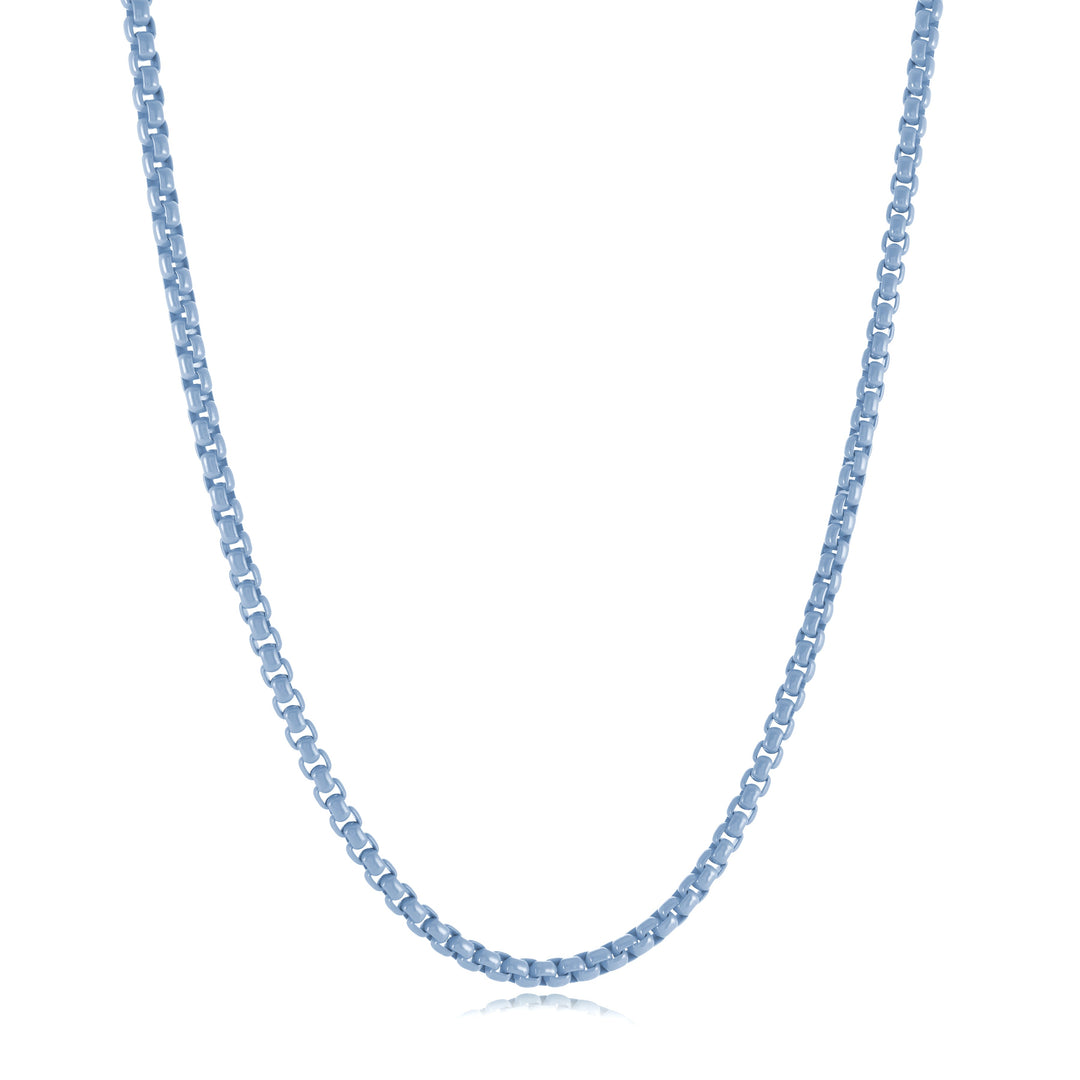 Italgem Steel 3.5mm Candy Box Chain Necklace