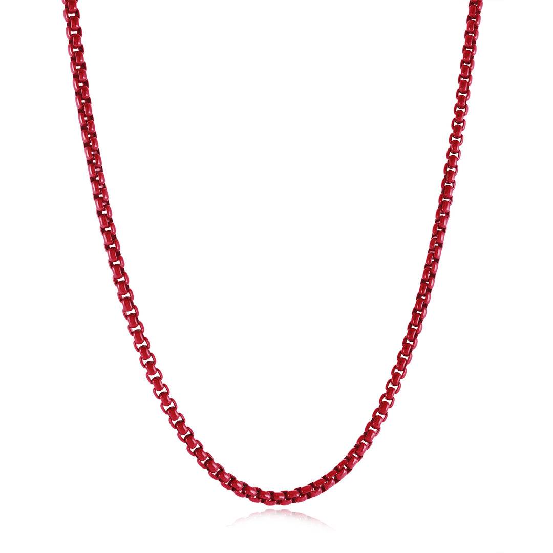 Italgem Steel 3.5mm Candy Box Chain Necklace