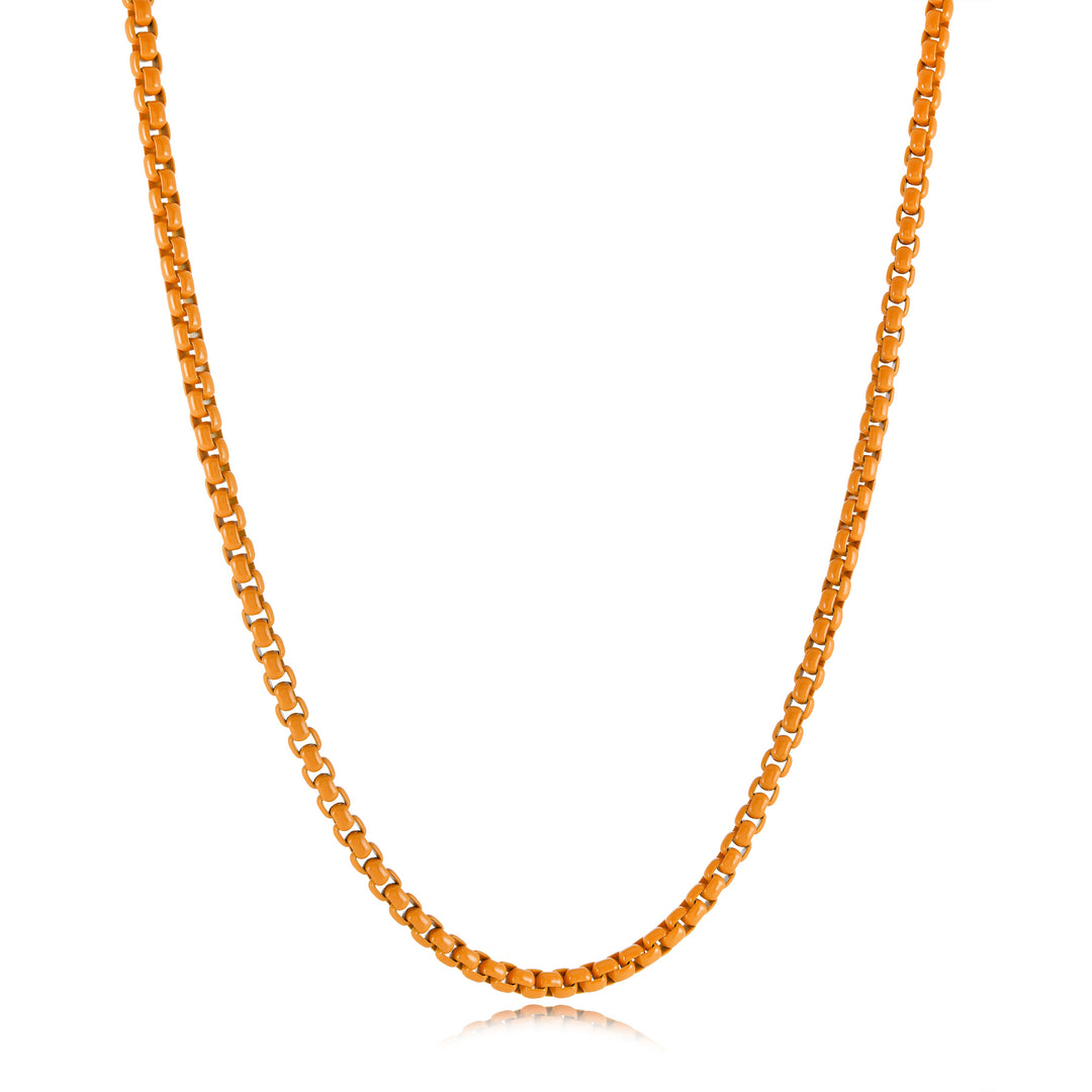Italgem Steel 3.5mm Candy Box Chain Necklace