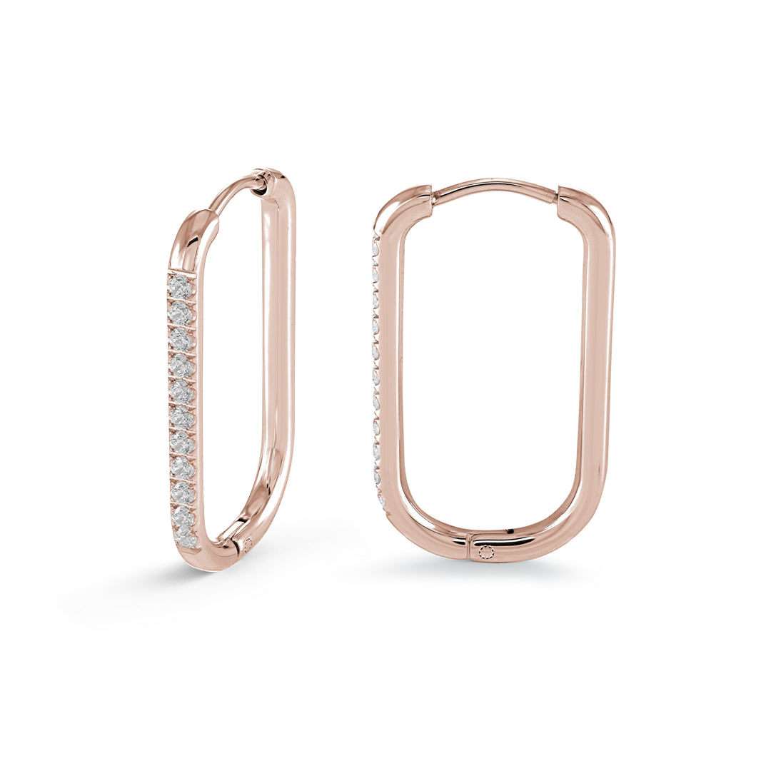 Veloria 26mm Oval Eternity Cz Hoops