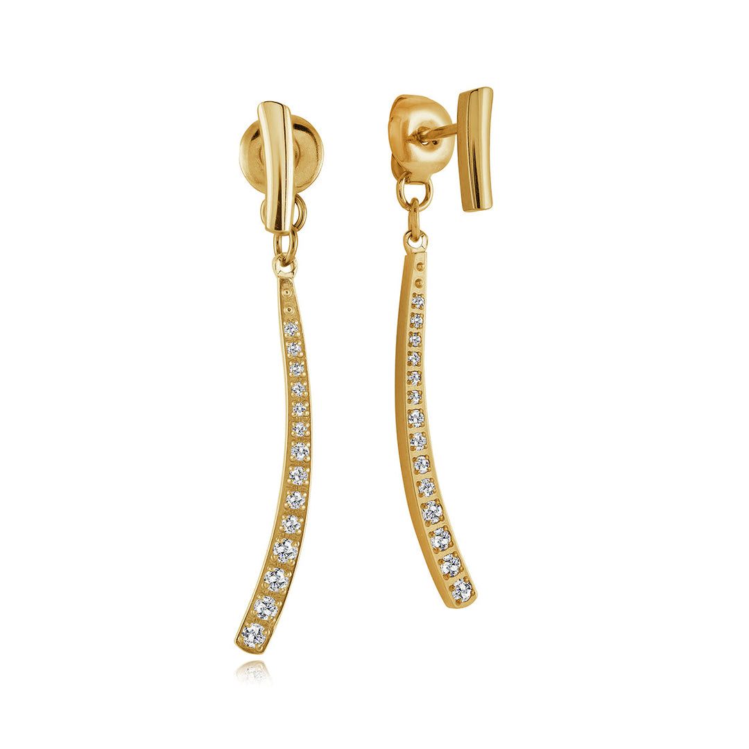 Veloria Cz Dangle Climber Studs