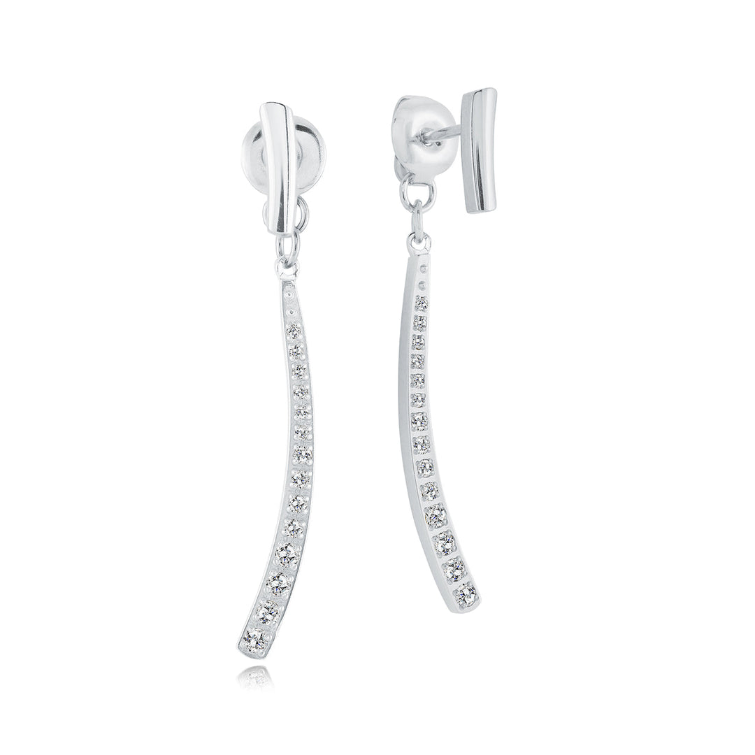 Veloria Cz Dangle Climber Studs