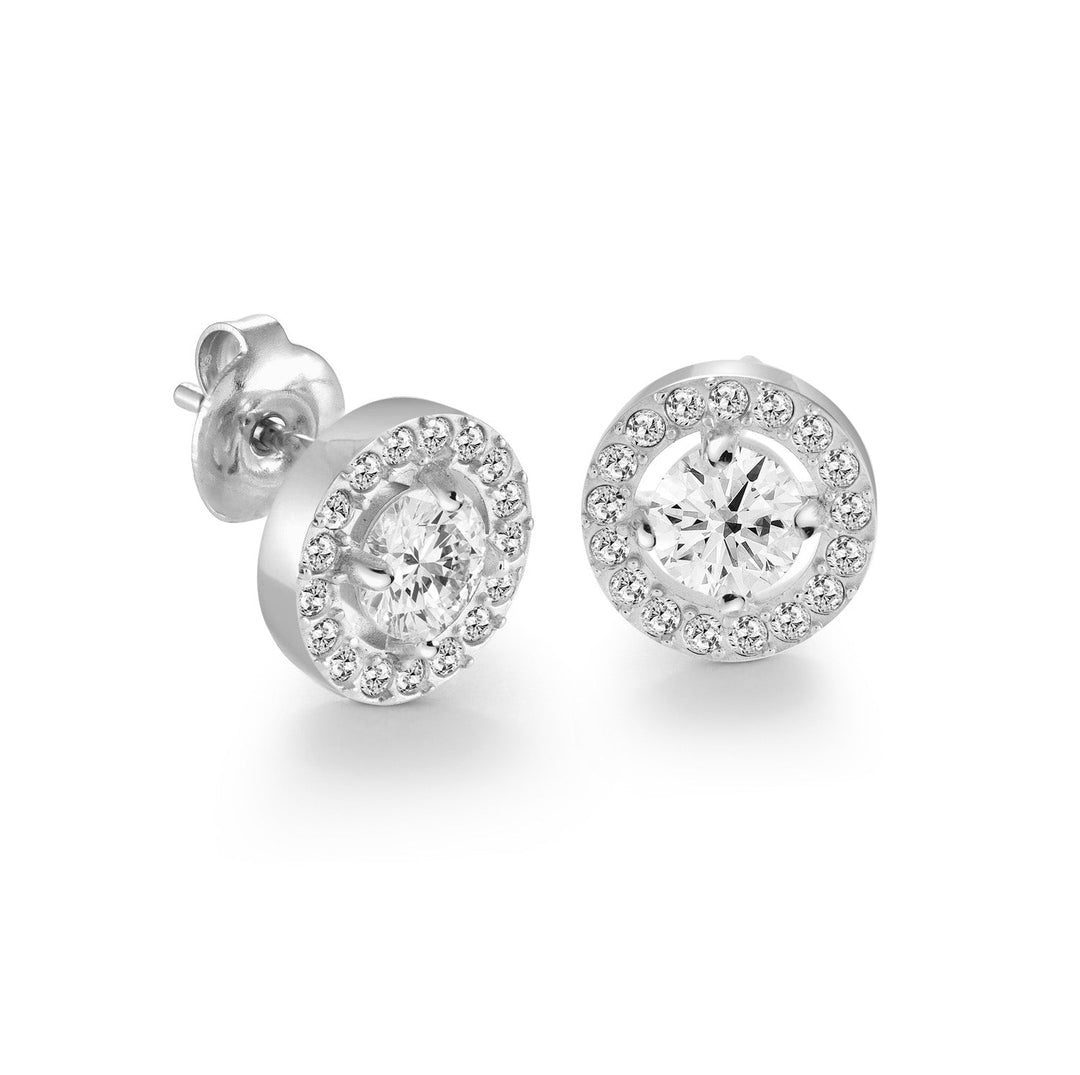 Veloria 8.5mm Circle-Cz Halo Studs