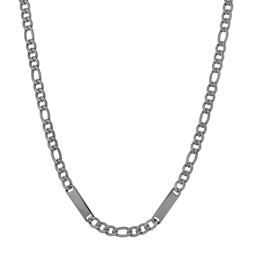 Italgem Steel Engravable Figaro Chain 6mm