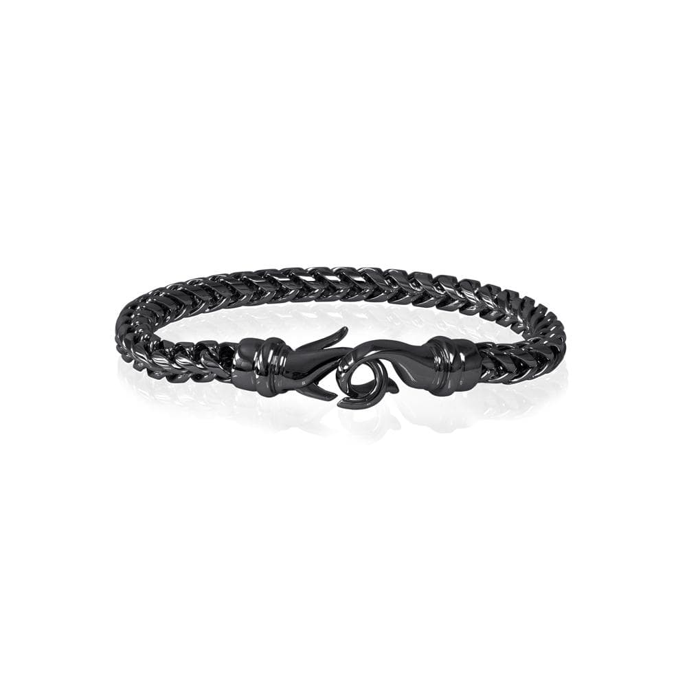 Italgem Steel 8.5" 6MM Round Franco Chain Bracelet.