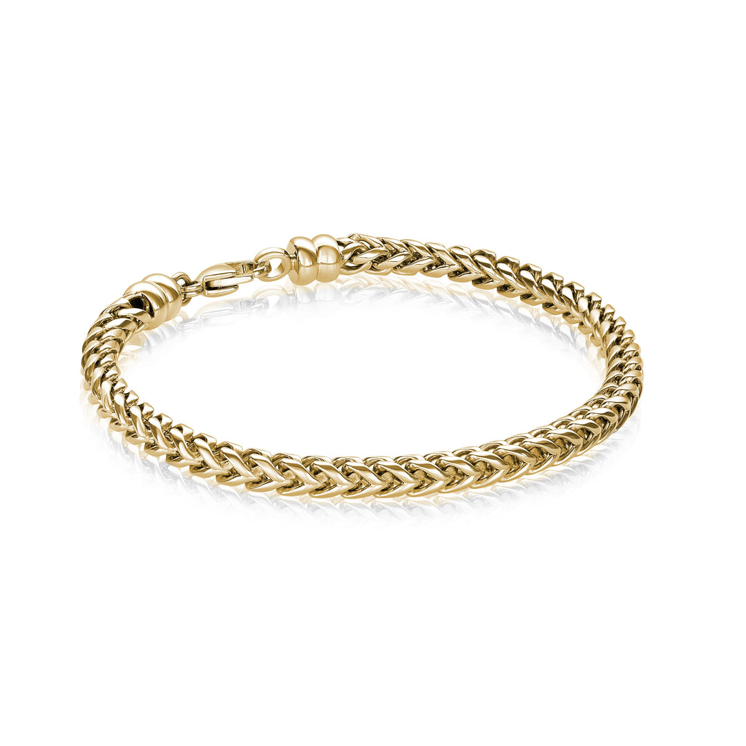 Italgem Steel Round Franco Link Bracelet 5mm