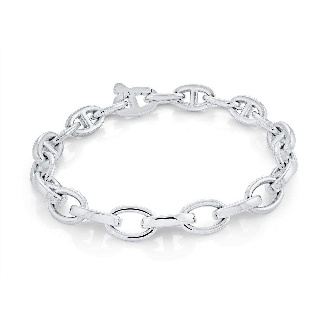 Italgem Steel Mariner Link Bracelet 9mm