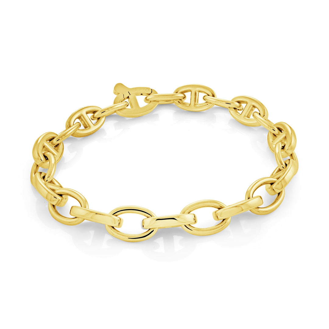 Italgem Steel Mariner Link Bracelet 9mm