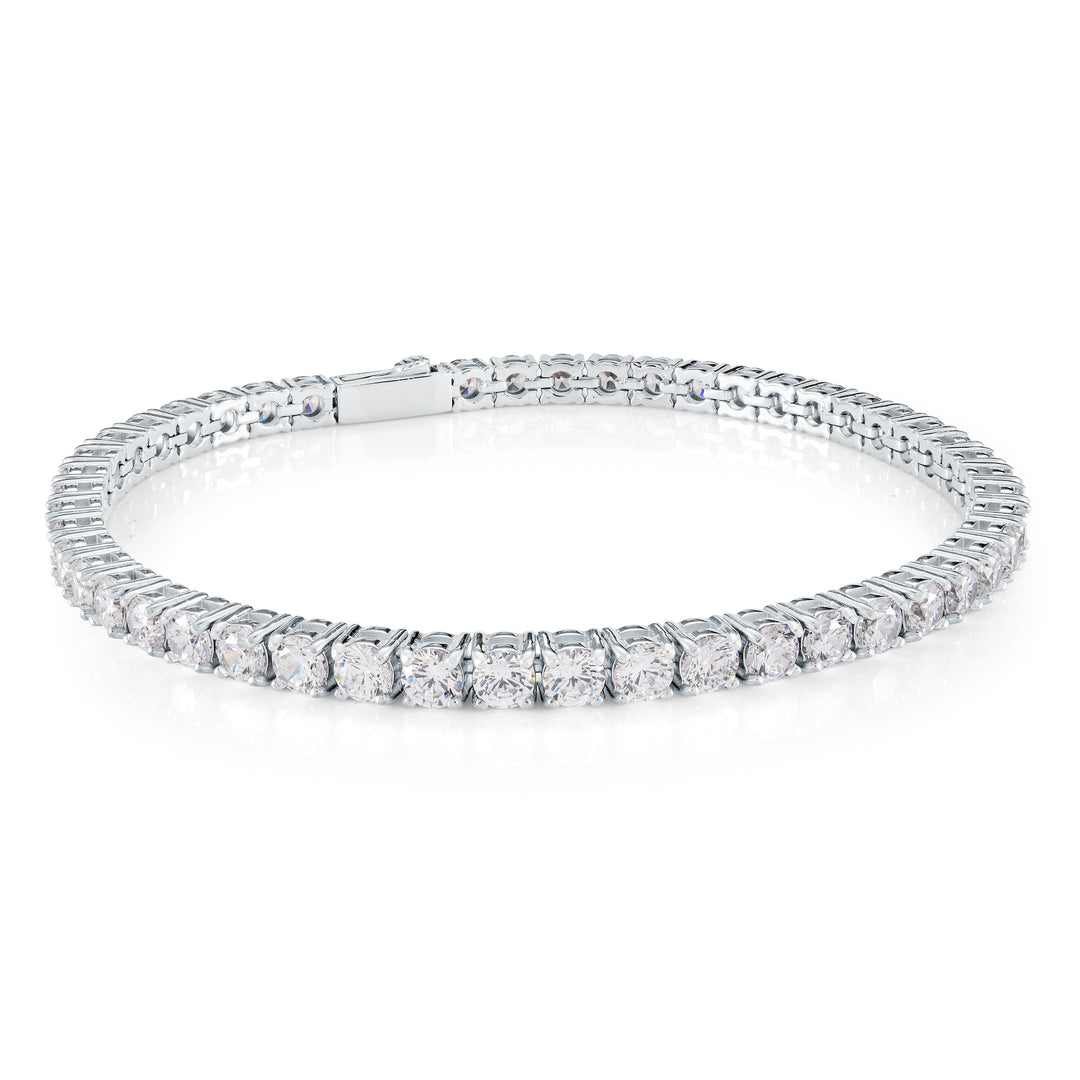 Italgem Steel Tennis Bracelet 3mm