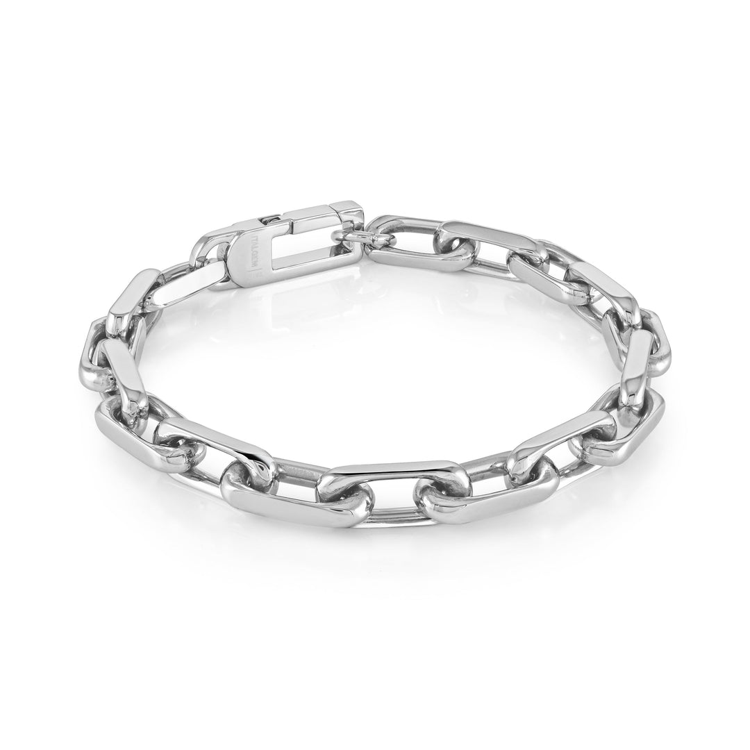 Italgem Steel Oval Link Bracelet 7mm