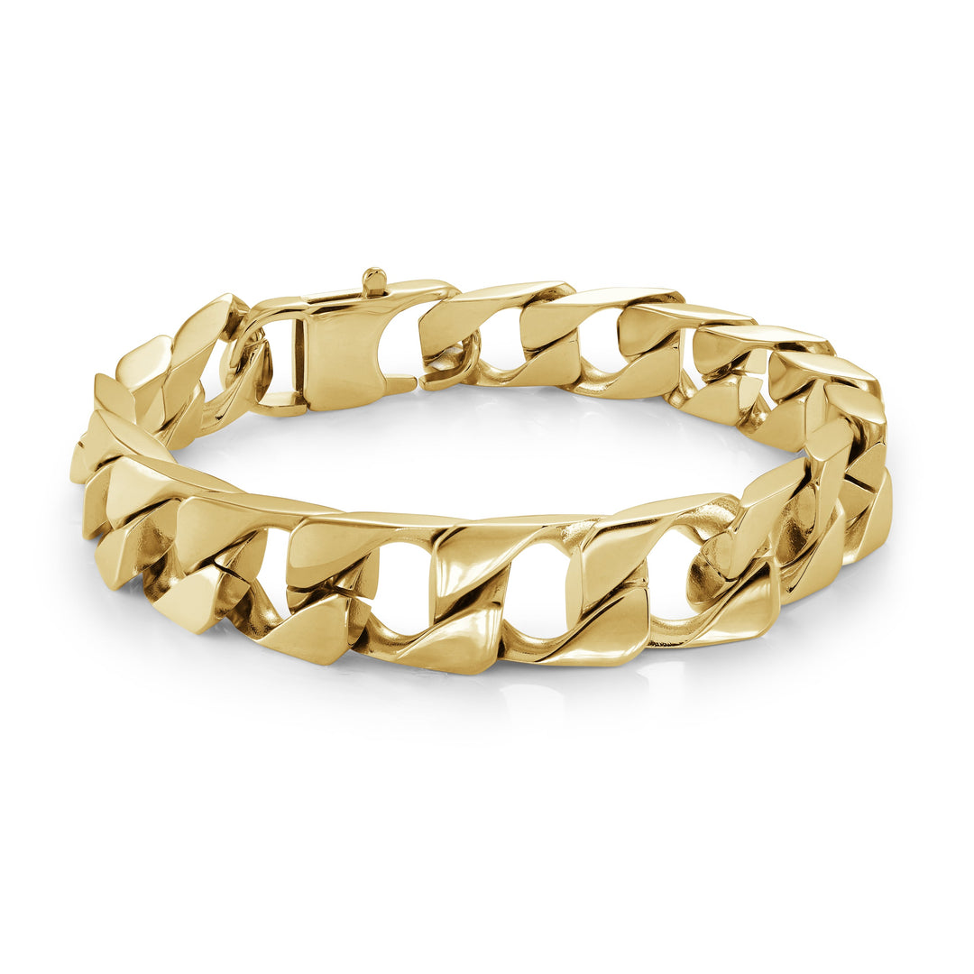 Italgem Steel 11.3mm Flat Curb Bracelet