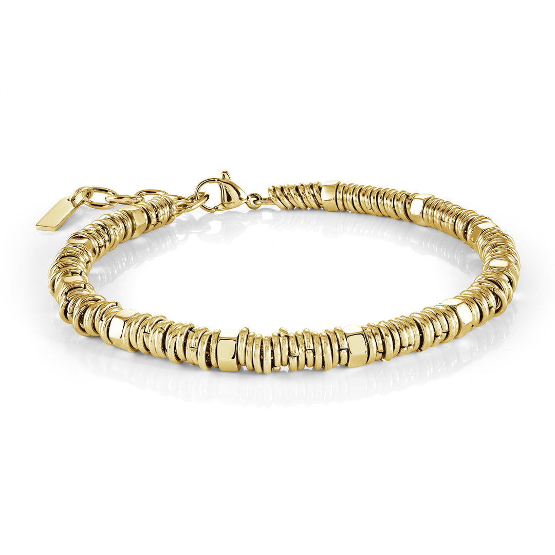Italgem Steel 5mm Ring Beads Steel Bracelet