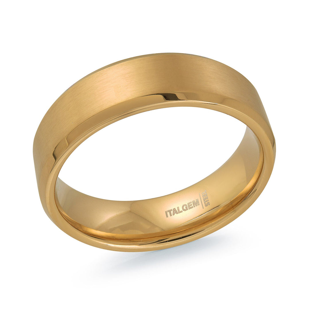 Italgem Steel Beveled Steel Ring 6.5mm