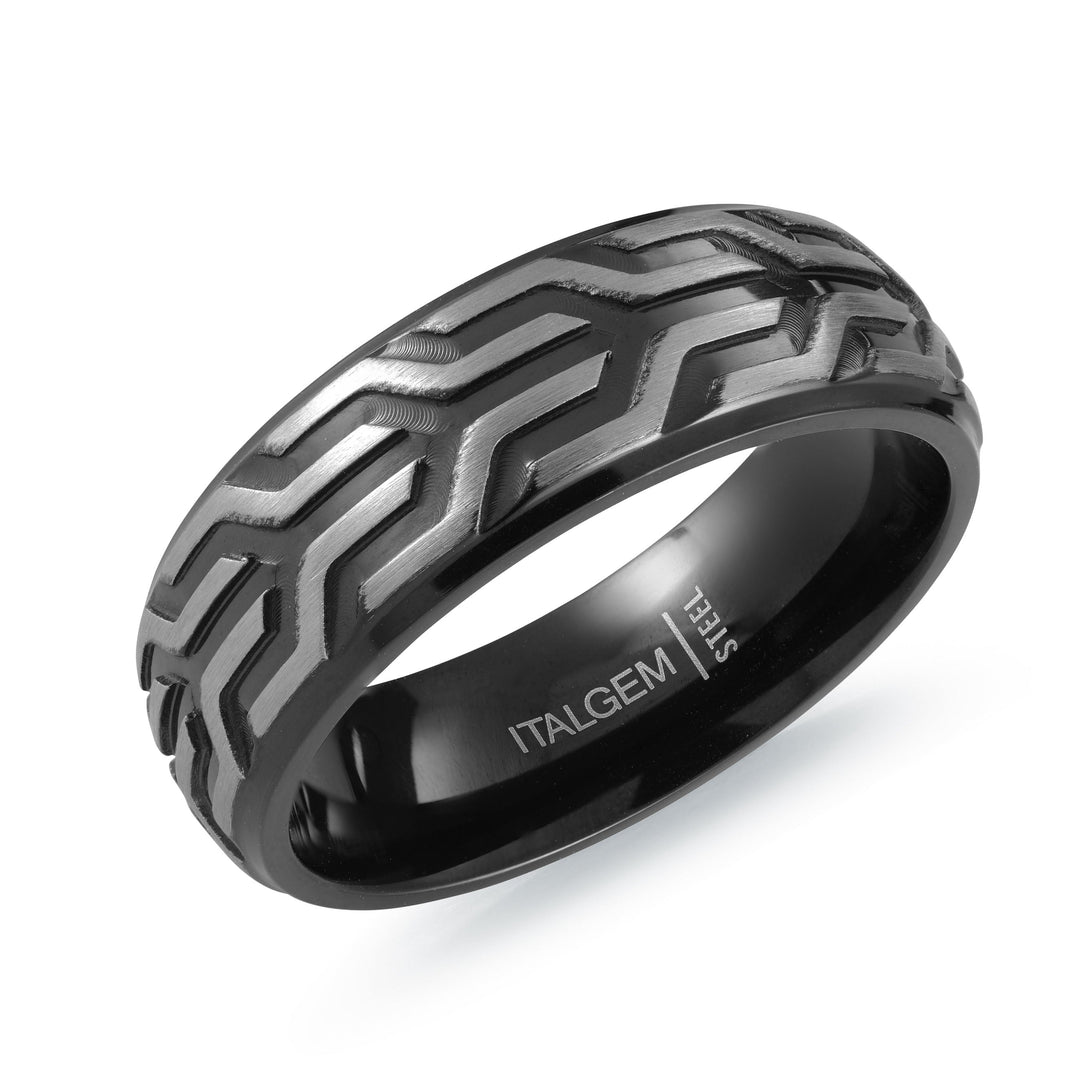 Italgem Steel Wave Band 8mm