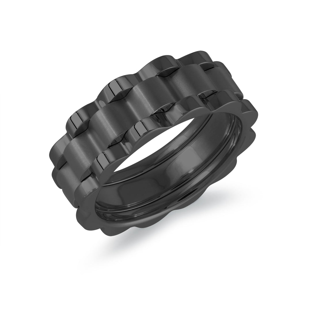 Italgem Steel Watch Link Ring 8mm
