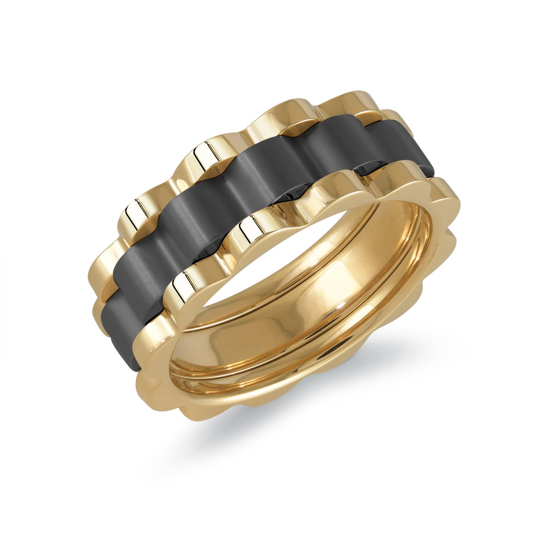 Italgem Steel Watch Link Ring 8mm
