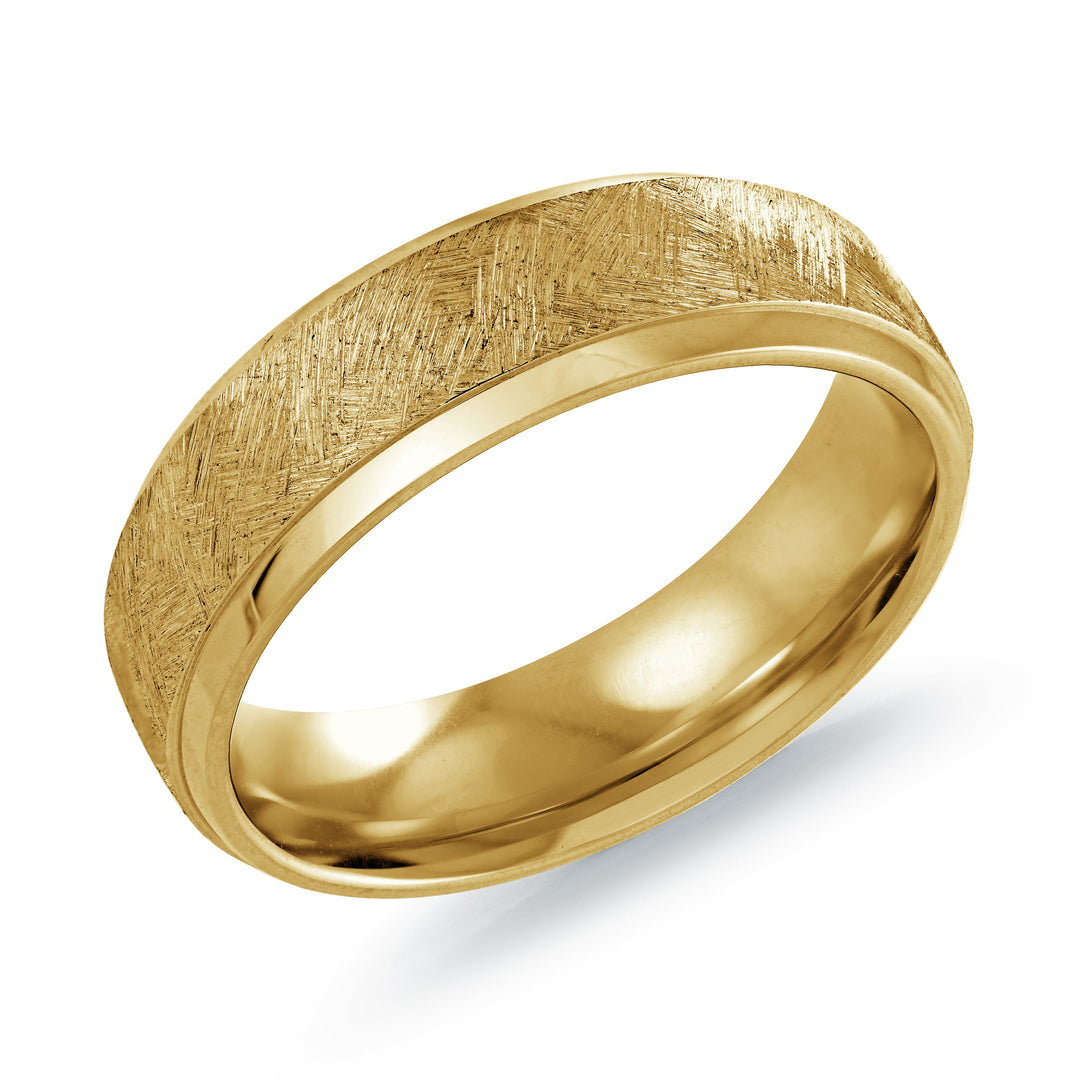 Italgem Steel 6mm Artisan Textured Steel Ring