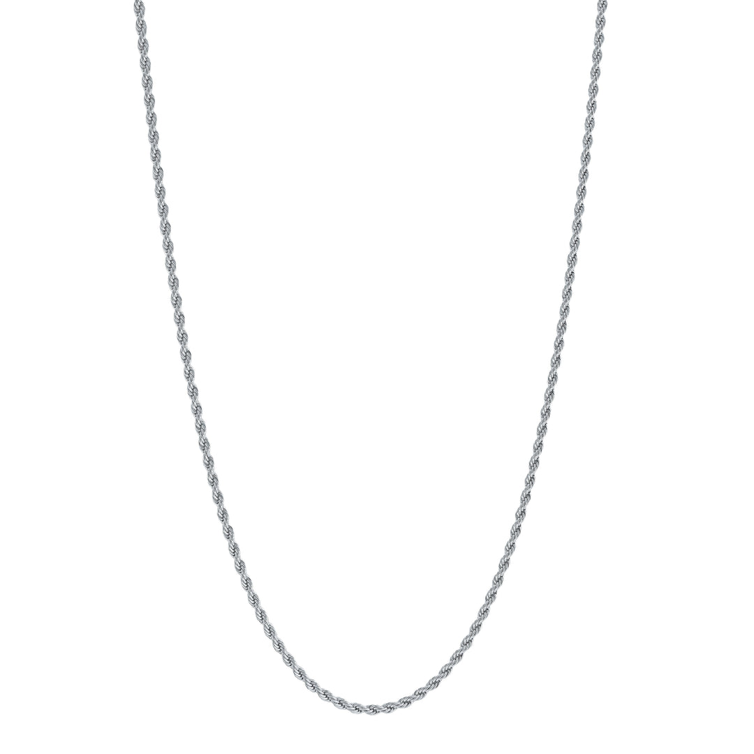 Italgem  Steel 18" 2mm Rope Link Chain Necklace