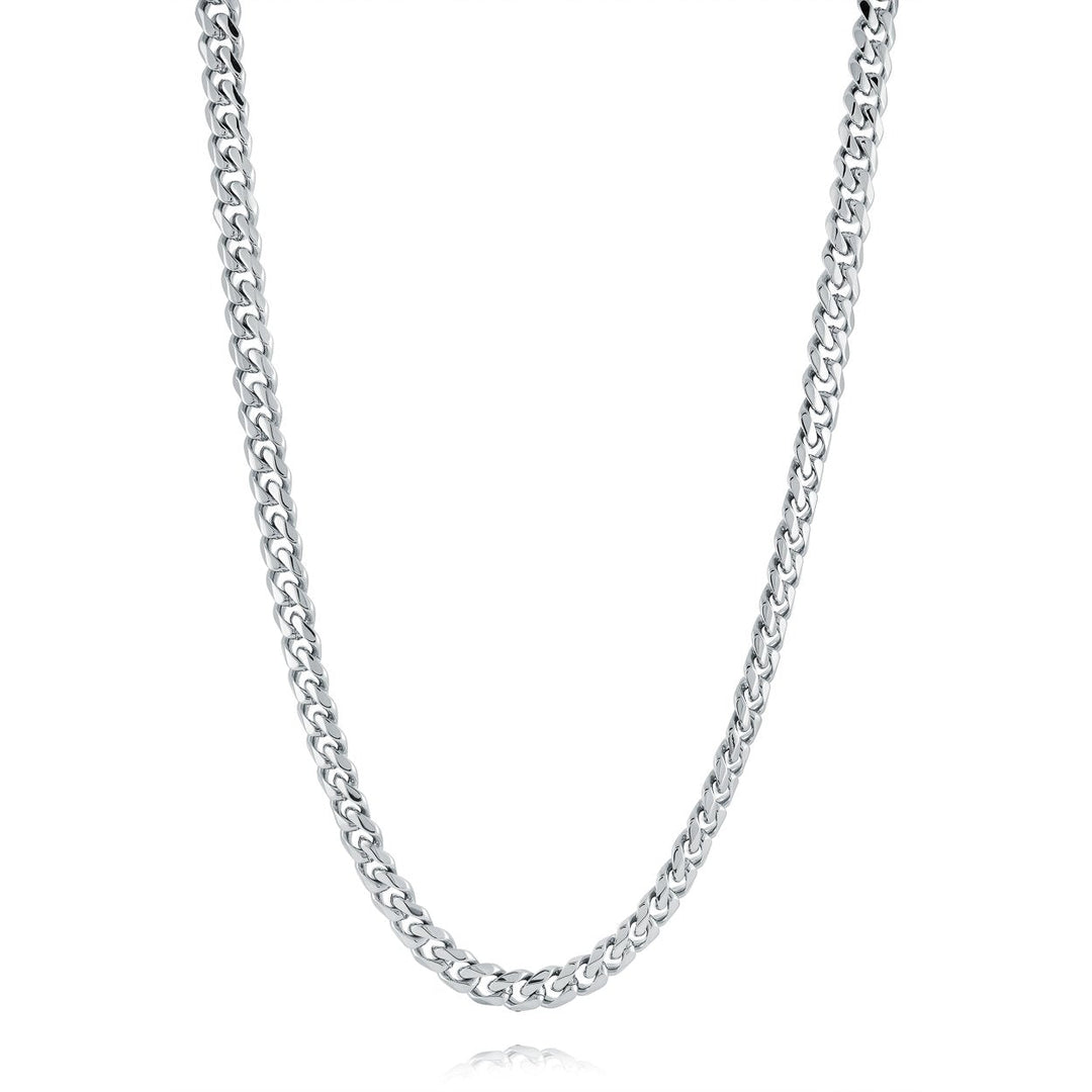Italgem Steel Stainless Steel 6mm Curb Key Clasp 22" Chain