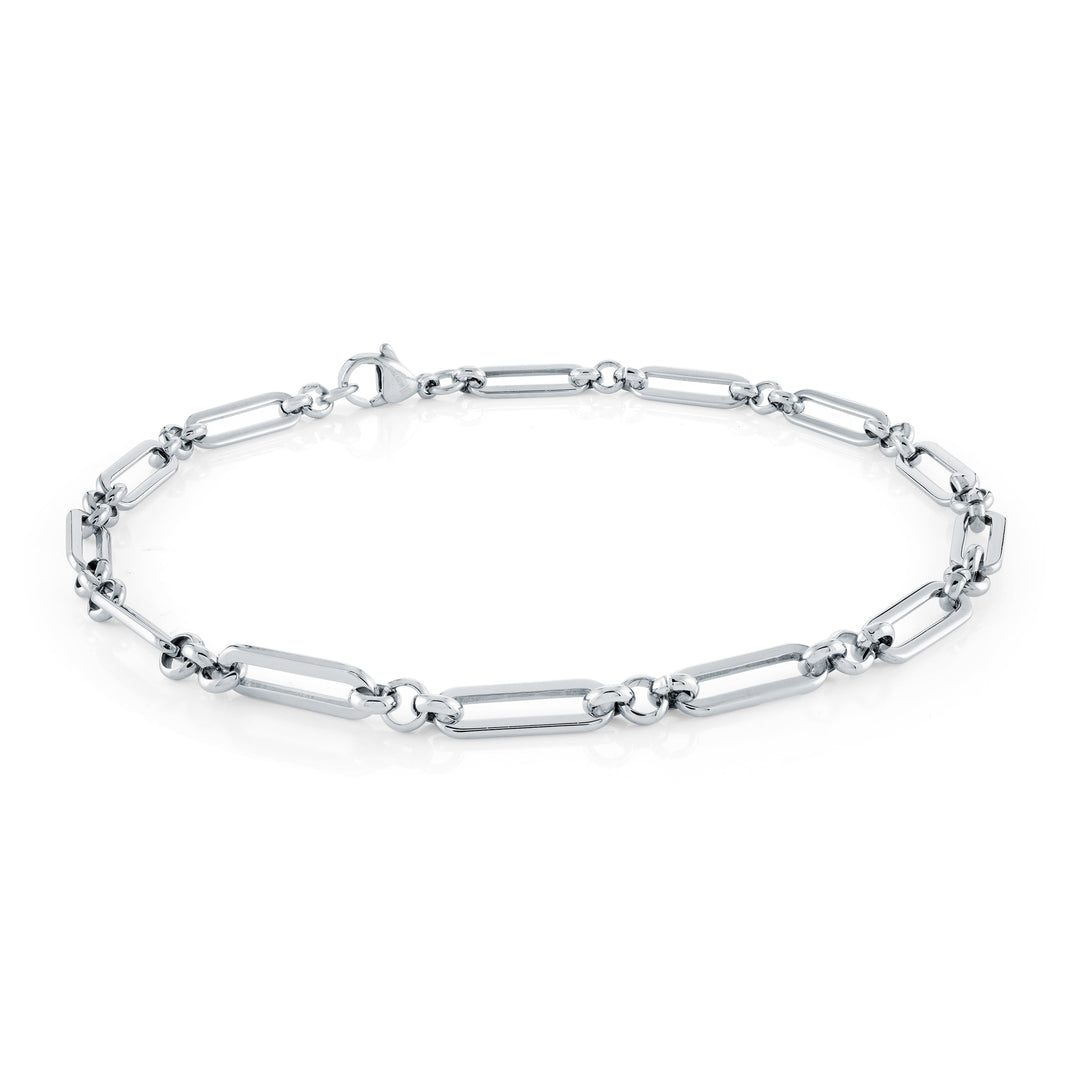 Veloria 4mm Paper-Clip Rollo Anklet