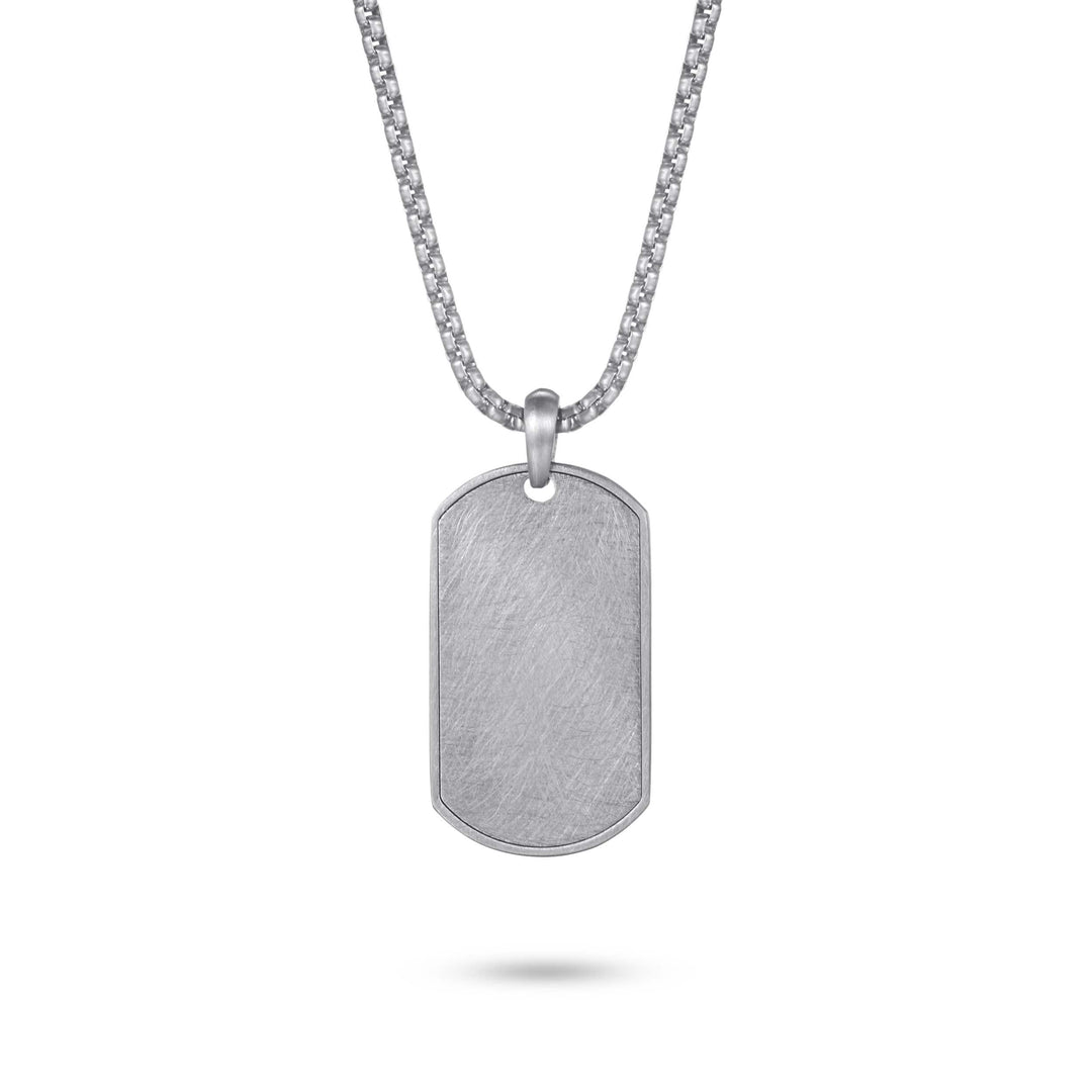 Italgem Steel Brushed Dog Tag