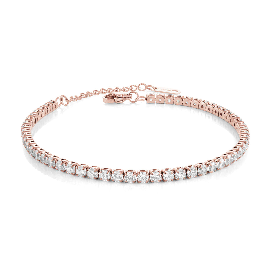 Italgem Steel Tennis Bracelet 3mm