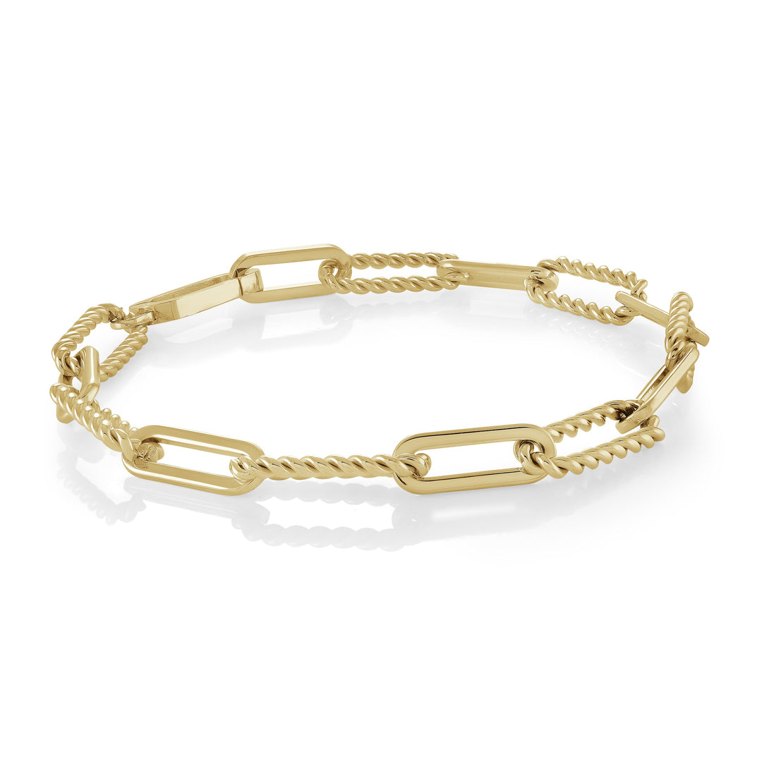 Italgem Steel Oval Link Bracelet 7.2mm
