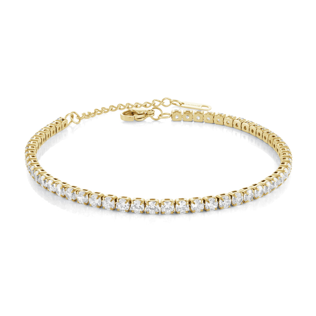 Italgem Steel Tennis Bracelet 3mm