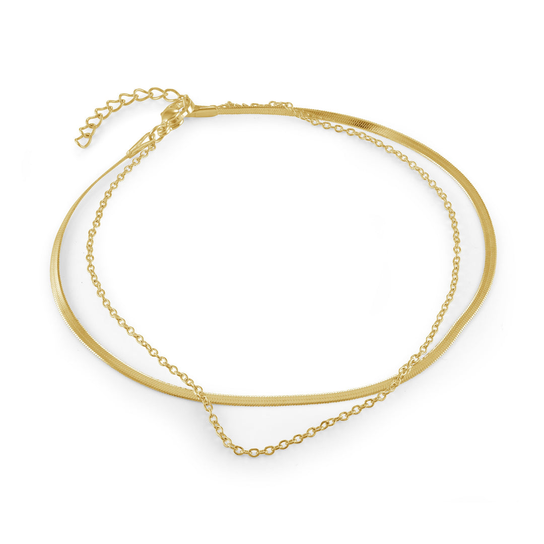 Veloria Herringbone Layered Bracelet