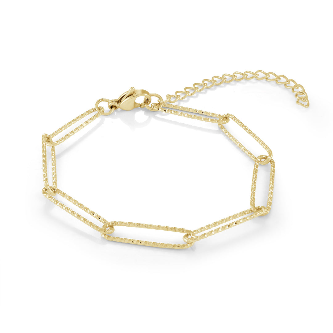 Veloria Oval Link Sparkle Bracelet