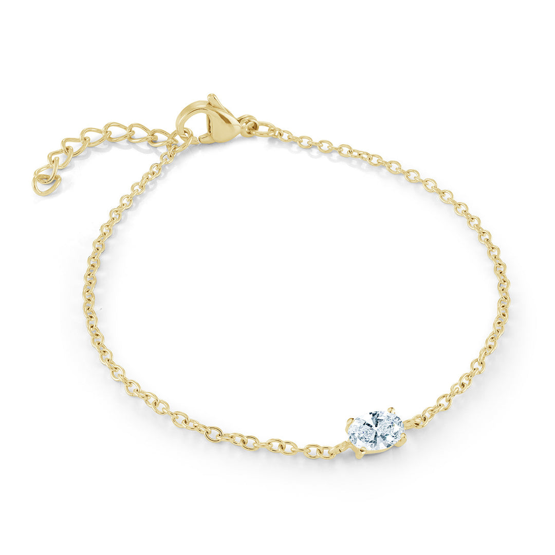 Veloria 4mm Oval Cz Bracelet