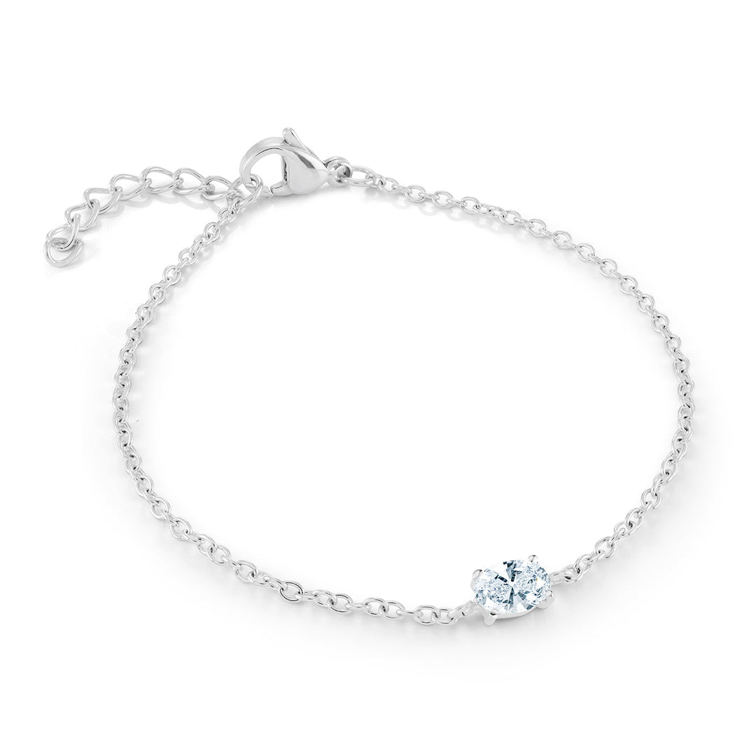 Veloria 4mm Oval Cz Bracelet