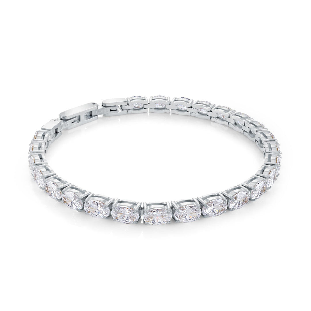 Veloria 4mm Oval-Cz Tennis Bracelet