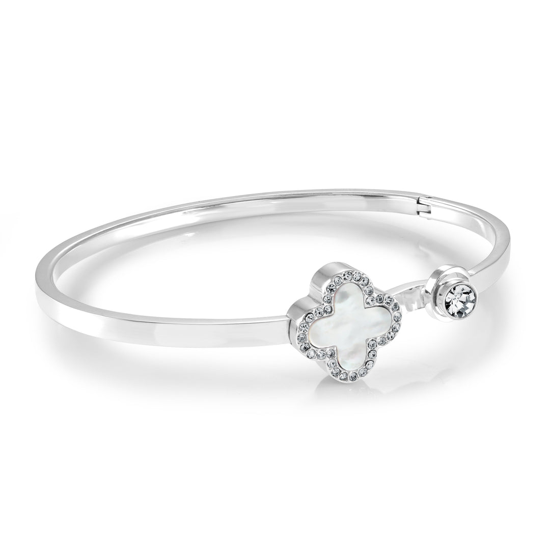 Veloria 3mm Lucky-Clover Bangle