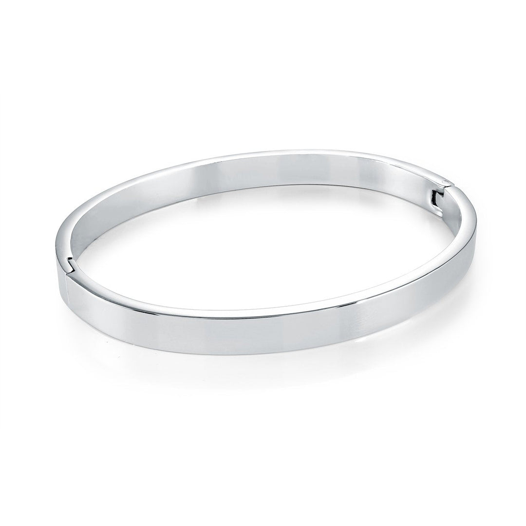 Veloria Stainless Steel 6mm Flat 6.5" Bangle