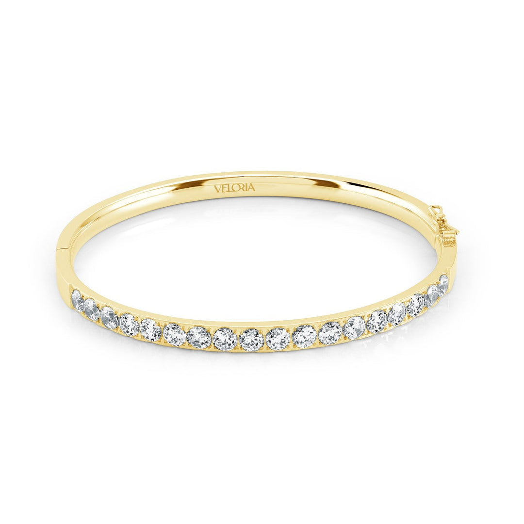 Veloria 4mm White-Cz Bangle