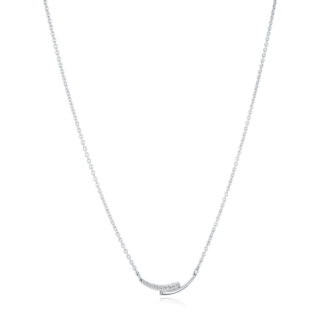 Veloria Cz Swoop Necklace