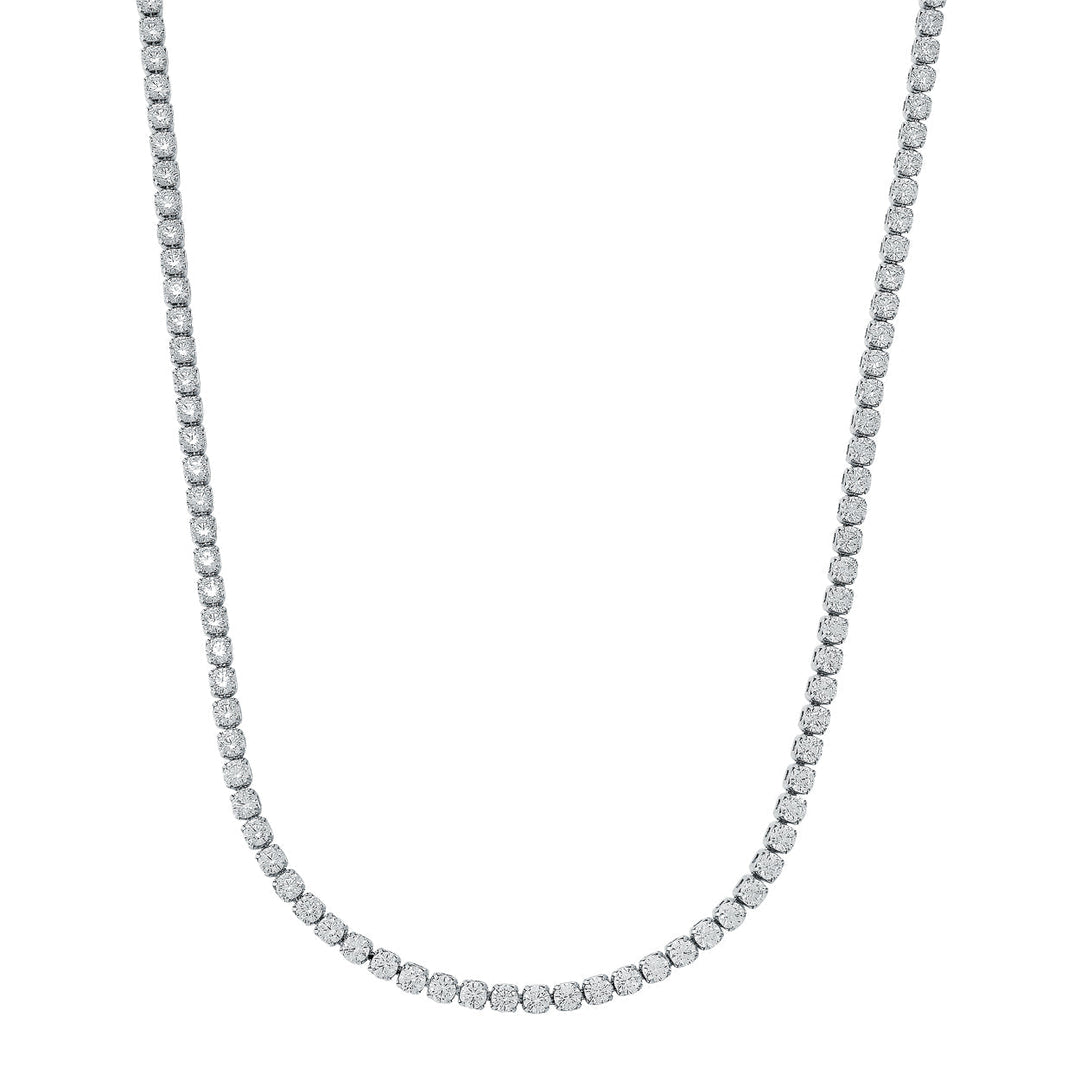 Italgem Steel Tennis Necklace 2mm