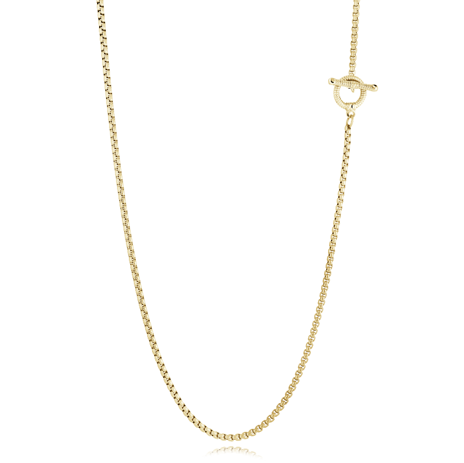 Italgem Steel Round Box Laria 36" Chain 2.5mm