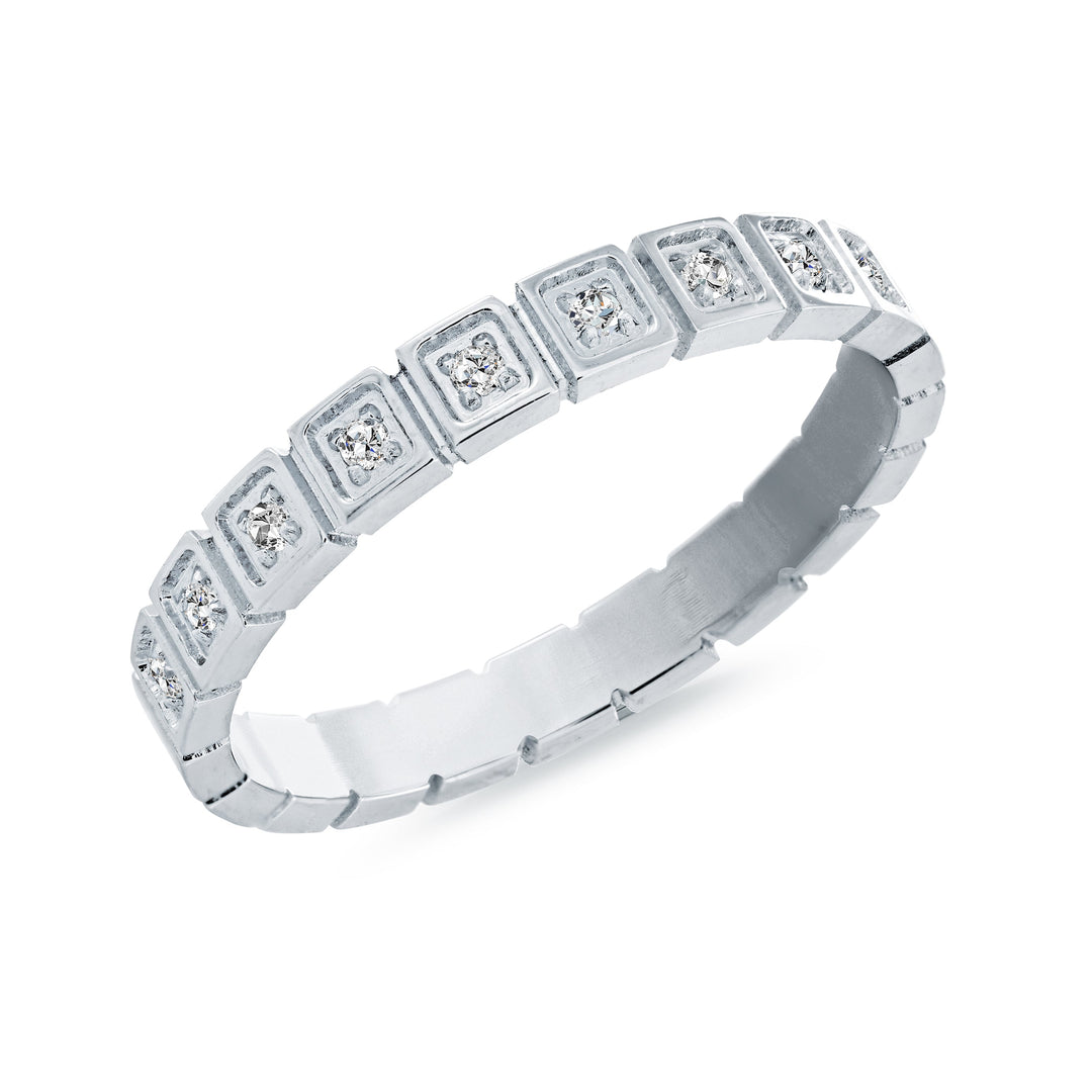 Veloria 3mm Quadrant Cz Ring