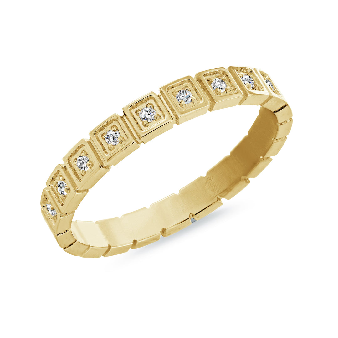Veloria 3mm Quadrant Cz Ring