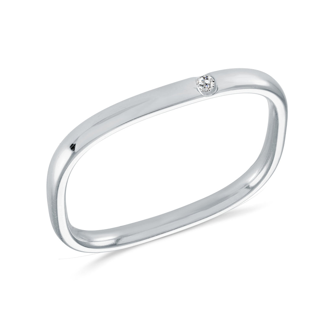 Veloria 2mm Single-Cz Square-Ring