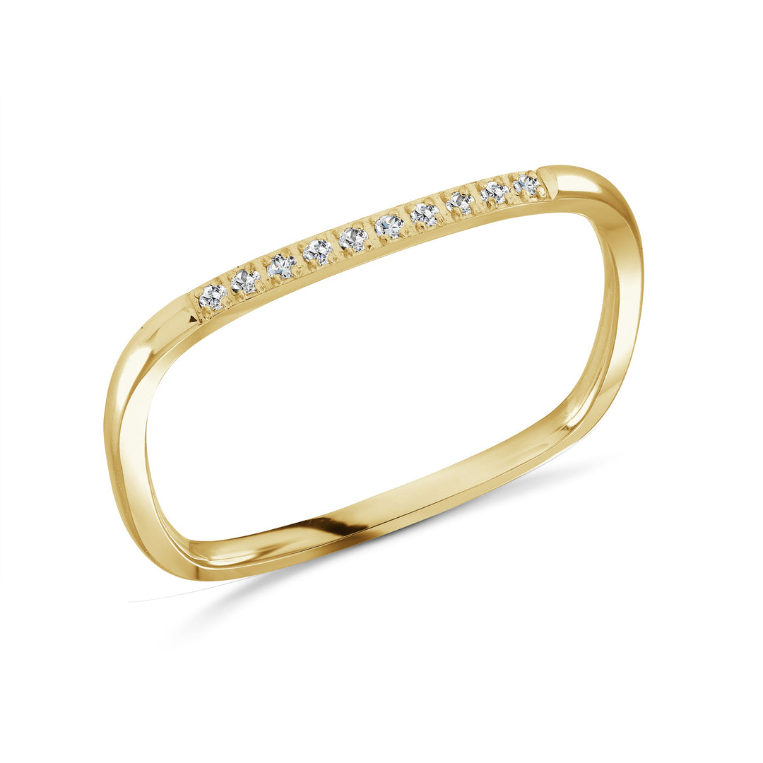 Veloria 2mm Multi-Cz Square-Ring